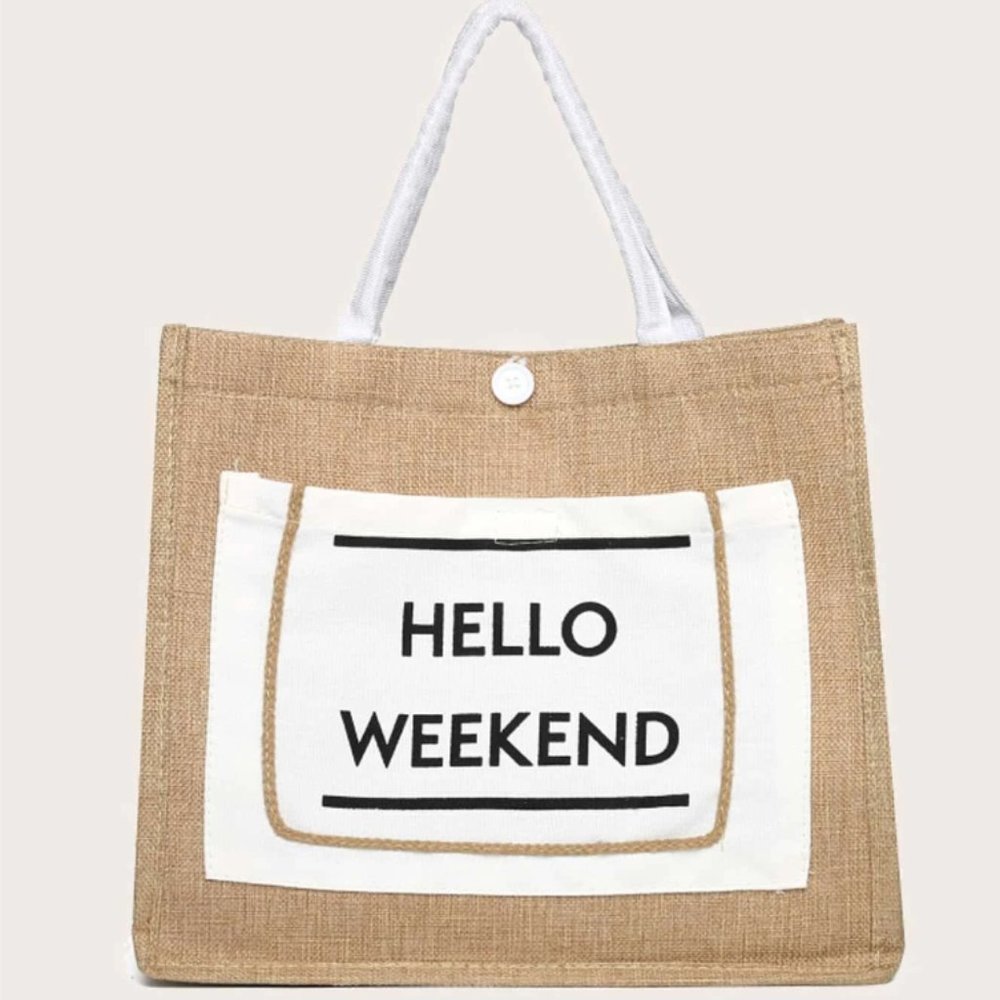 White Weekend Tote Bag